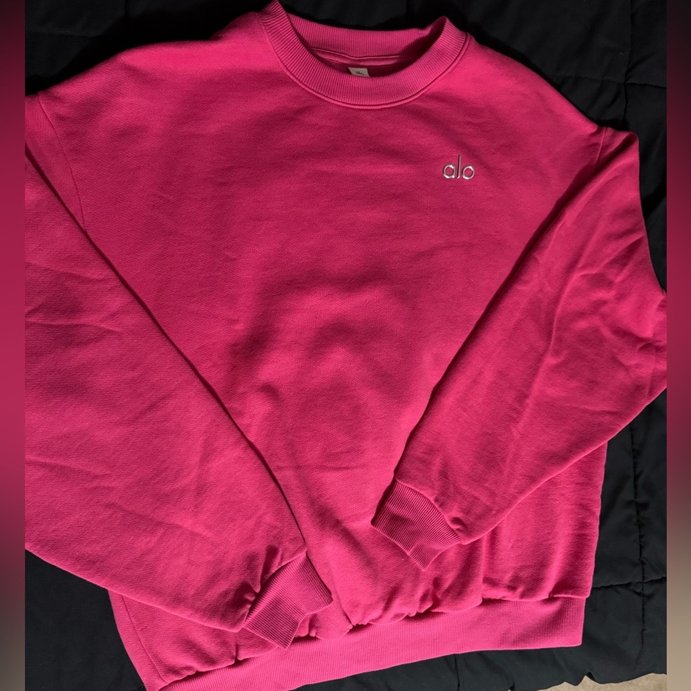 ALO accolade crewneck pink